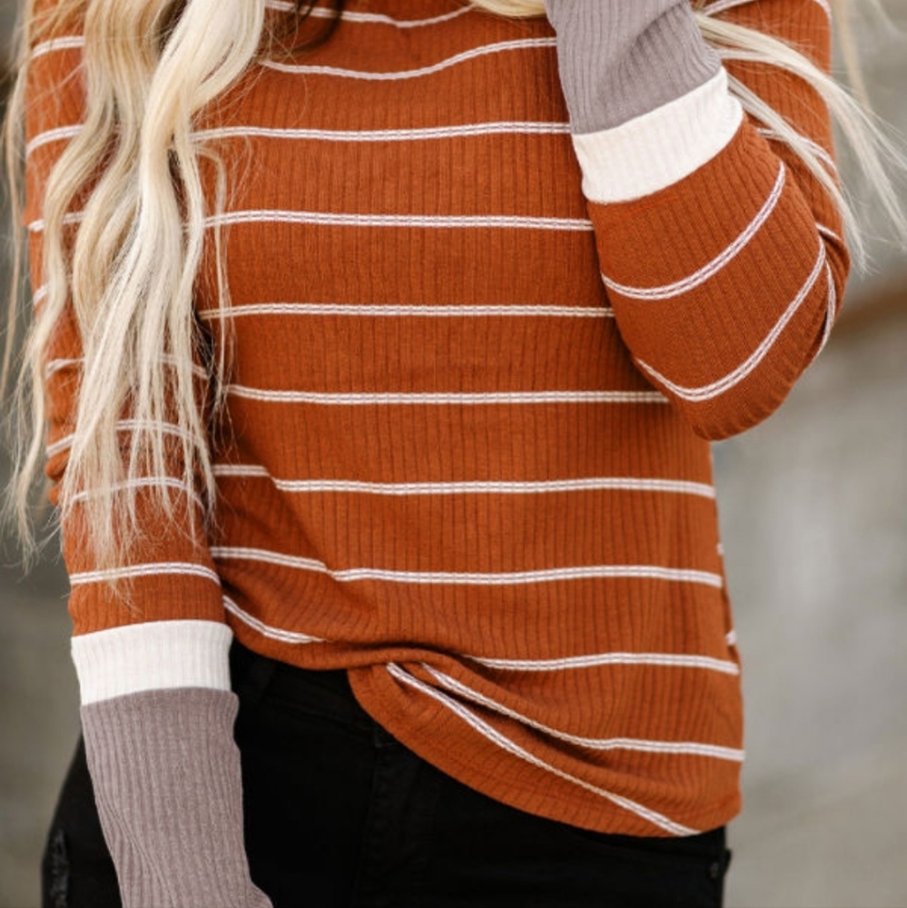💜 New Ribbed Long Sleeve Top - Picture 8 of 11